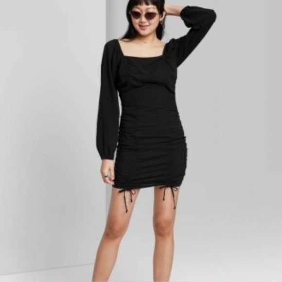 Wild Fable Black Long Sleeve Dress - Picture 1 of 2
